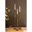  Distressed Iron Taper Candleholders – Decorative Set of 3, 23.5" H