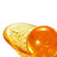 LIULI Crystal, Loquat and Ingot Sculpture | Golden Fruit