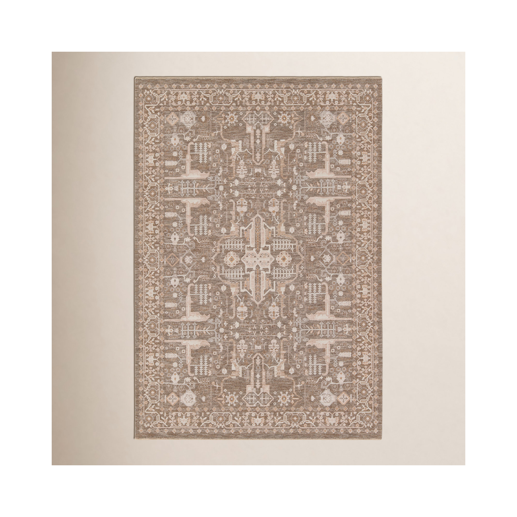 Kerin Taupe/Cream Rug, Rectangle 8' x 10'