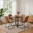 Modern Kitchen Dining Chairs, Upholstered Side Chairs (4 Chairs)-92589197-92589195