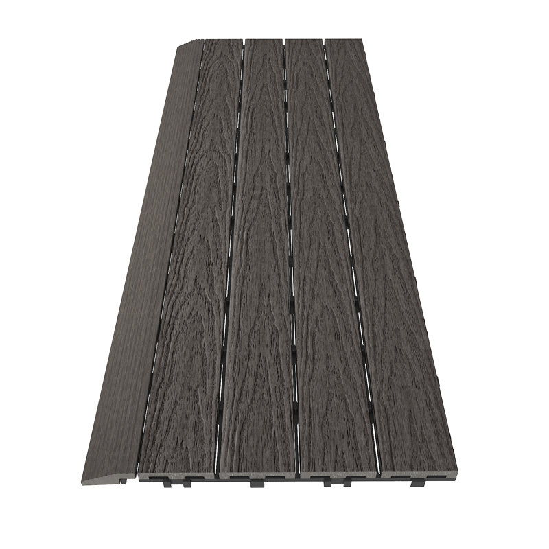 Carrelage de terrasse en composite argenté 2 po x 36 po Quick Silver, Gris argenté argentin
