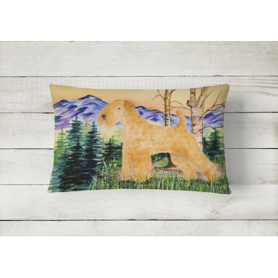 Lakeland Terrier Outdoor Reversible Throw Pillow