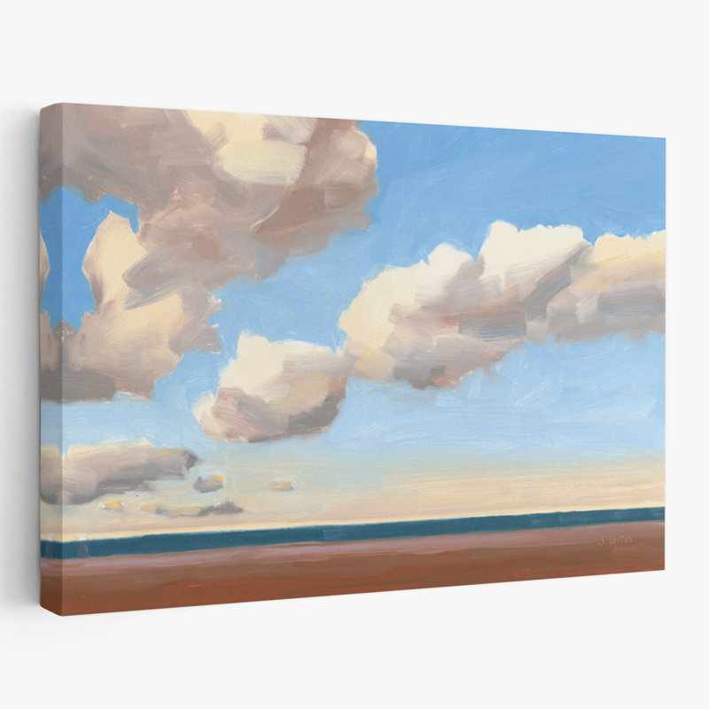 Paysage côtier et plage III, H 48 po x l 32 po