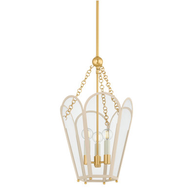 Mitzi Clarisse Lantern In Soft Bisque