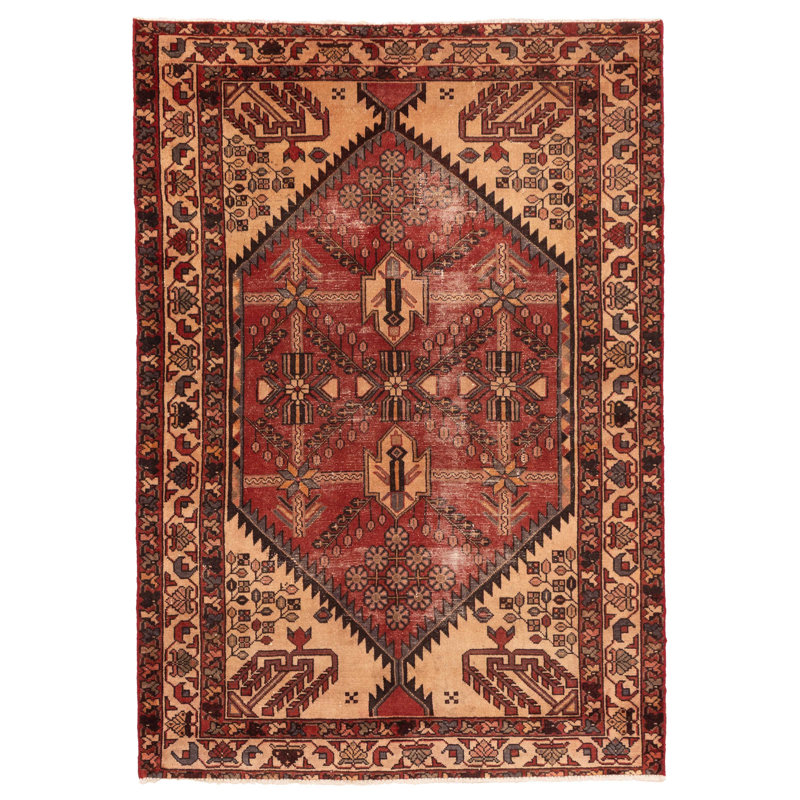 Tapis rouge Anadol Vintage 4 pi 6 po x 6 pi 5 po