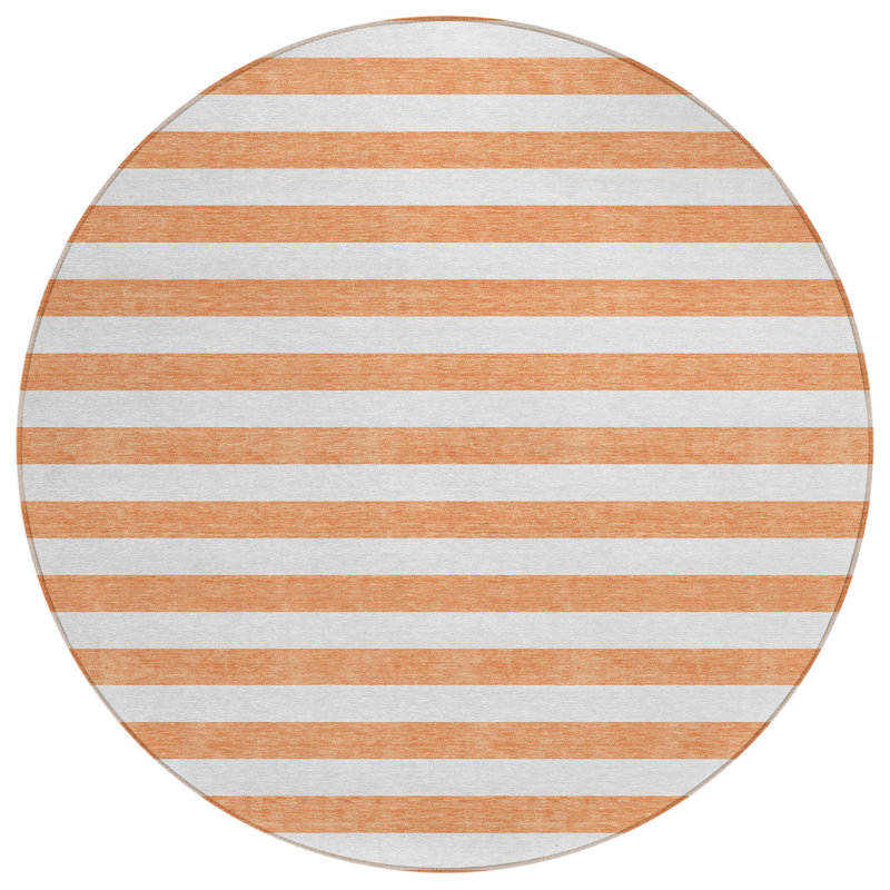 Tapis d'intérieur rond 8 po Salmon