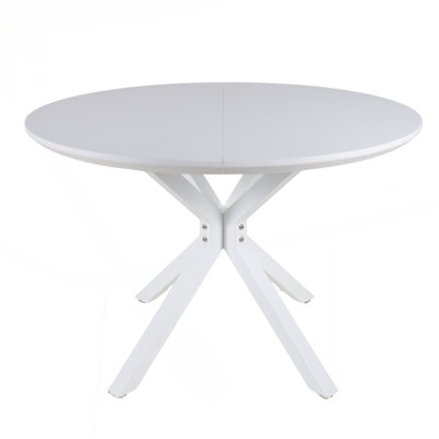 Table de salle à manger moderne du milieu du siècle, table de salle à manger multifonctionnelle à pieds croisés