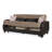 Olivo 89 in. Fabric Upholstered 3-Seater Twin 3-in-1 Sleeper Sofa Bed with Storage-709931457
