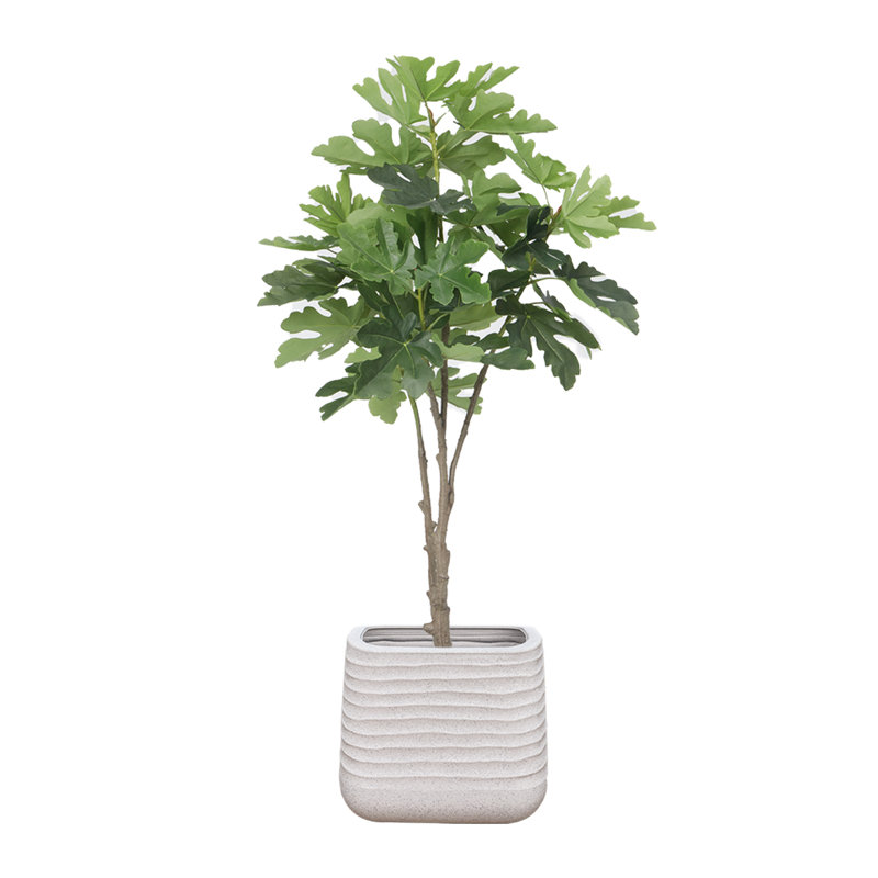 Arbre artificiel en pot 65,57 po, Blanc