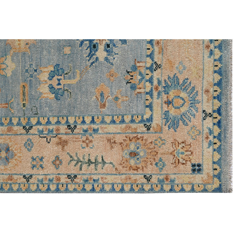 Rectangle Hand Knotted Wool Area Rug