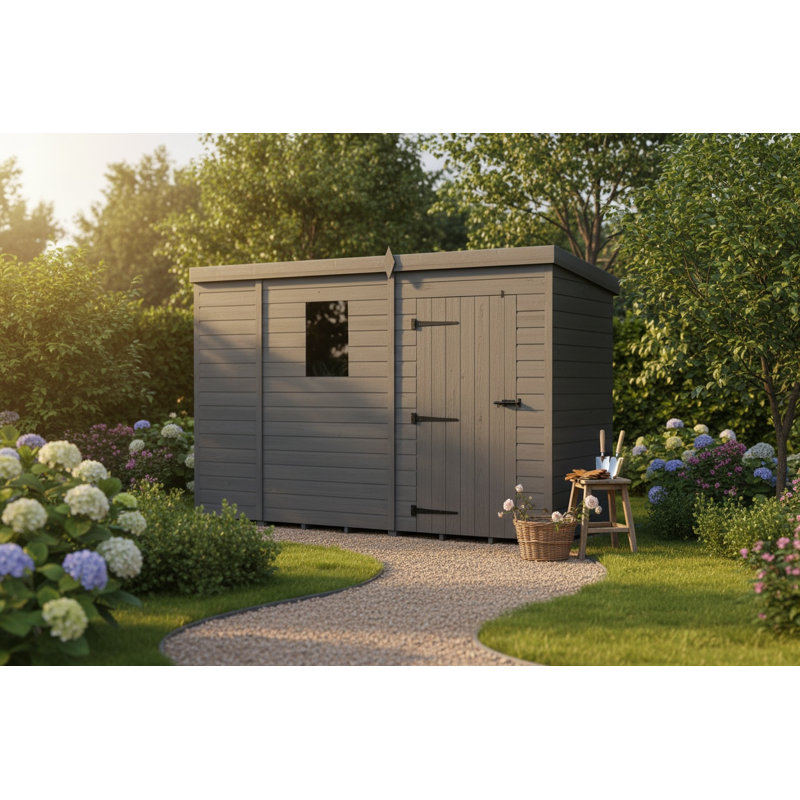9x4 Pent Composite Shed