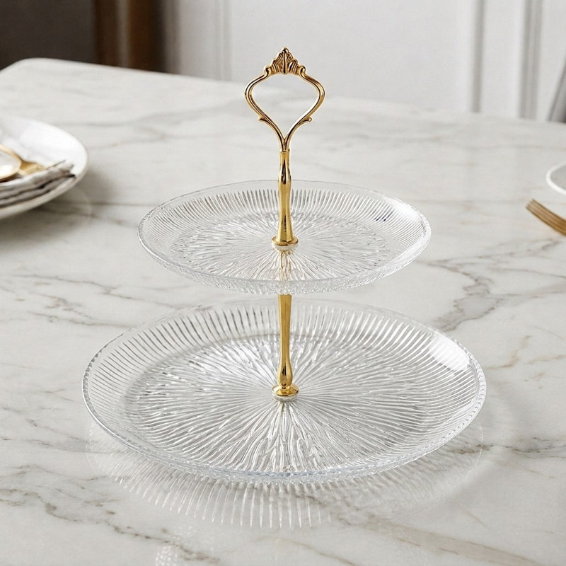 Assiette en verre Cascata