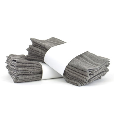Essuie-mains à séchage rapide, doux, 100% coton, débarbouillettes (ensemble de 60 débarbouillettes, beige)