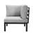 2-Piece Corner Chair Loveseat Upholstered In Polyester With Powder-Coated Aluminum Frame And Removable Cushion Hamilton Collection-106814418