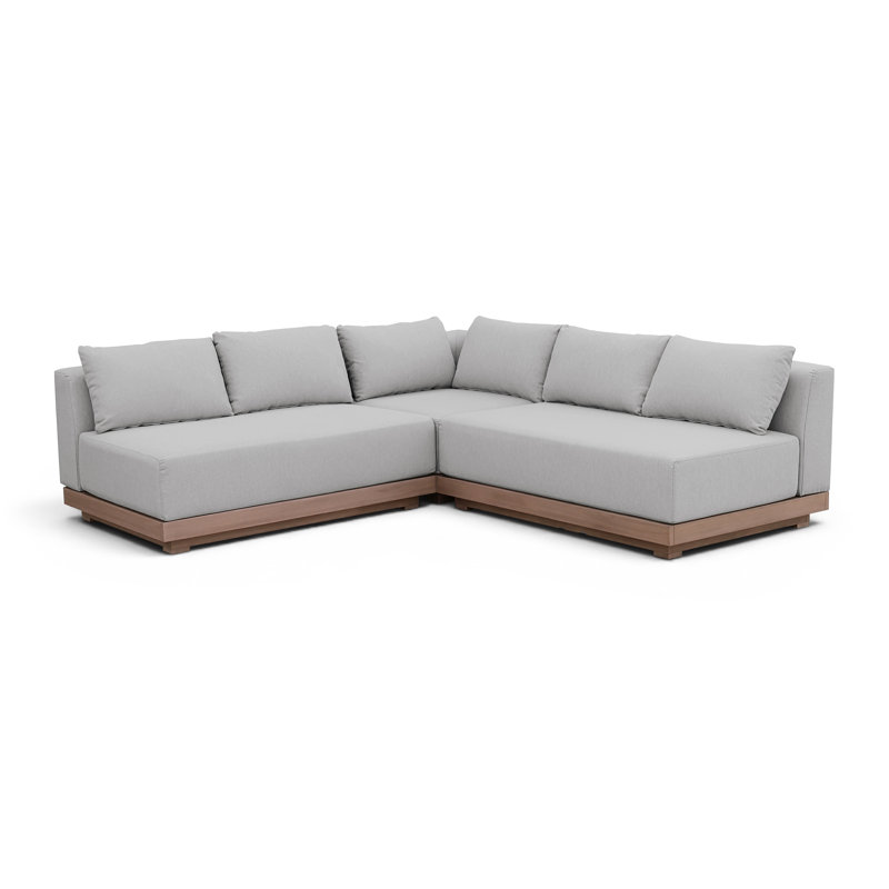 Canapé modulaire d'extérieur Solace, 5, Grey, Symmetrical