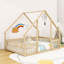 Lit en bois en forme de maison en bois avec clôture-1867534164-1867534168