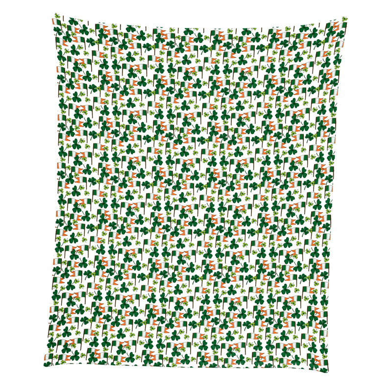 Knitted Throw Blanket, Floral 2
