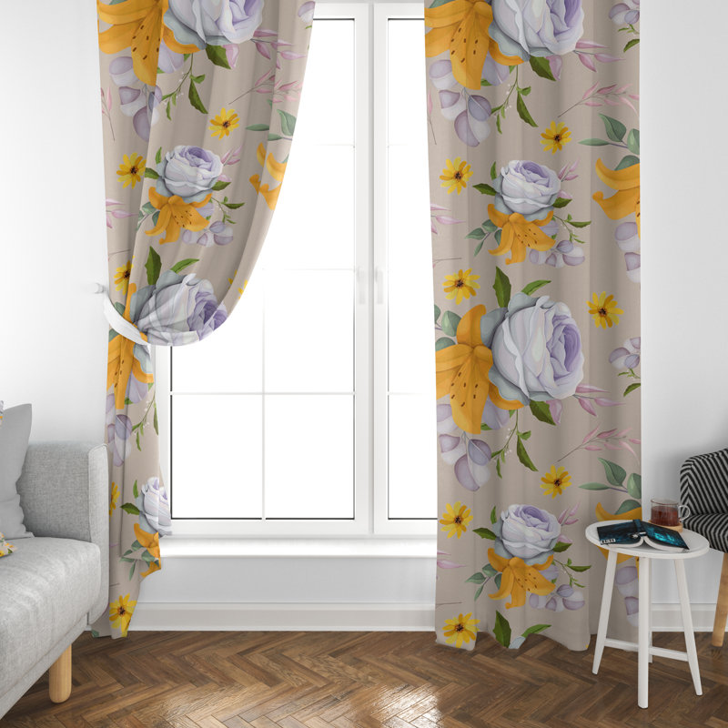 Jovenko Room Darkening Curtain, 20" W x 52" L