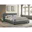 Lit Natalie UPH en velours gris-853348752