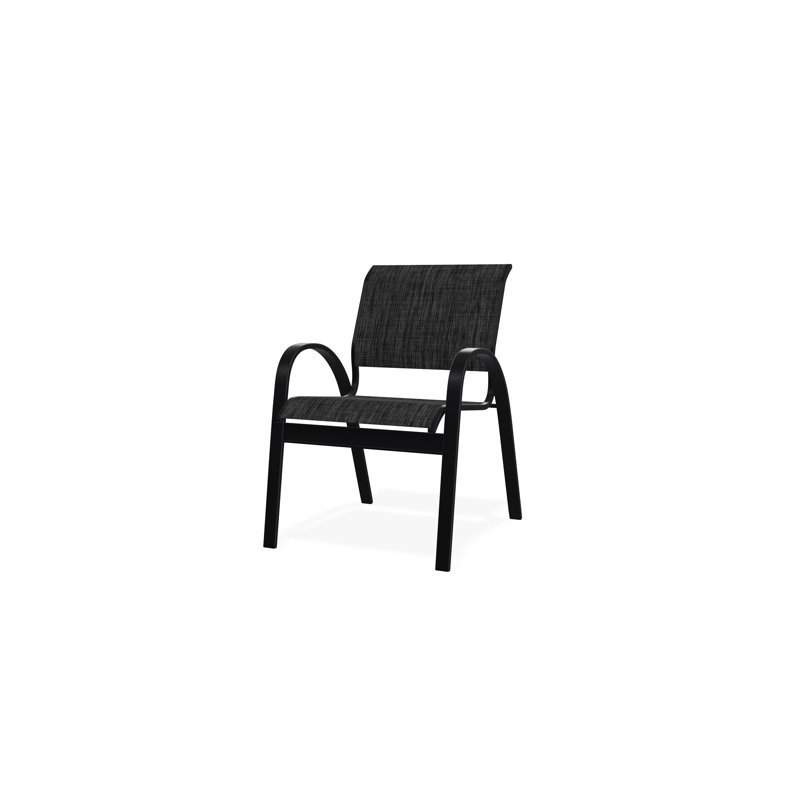 Chaise de café Aruba II, Noir, Ombre Augustine