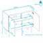 Armoire d'appoint 2 portes avec tablettes Ashaun Mid-Century - Latte-80556641