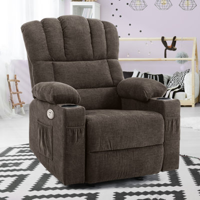 Power Massage Recliner with Heated Cushion