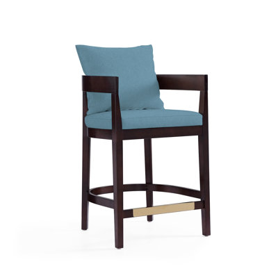 Ritz Upholstered Counter Stool with Solid Wood Frame