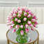 Real Touch Tulips Centerpiece In Vase-725784641