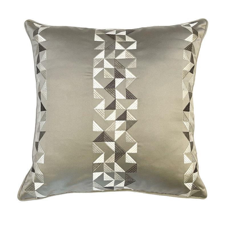 Embroidered Throw Pillow