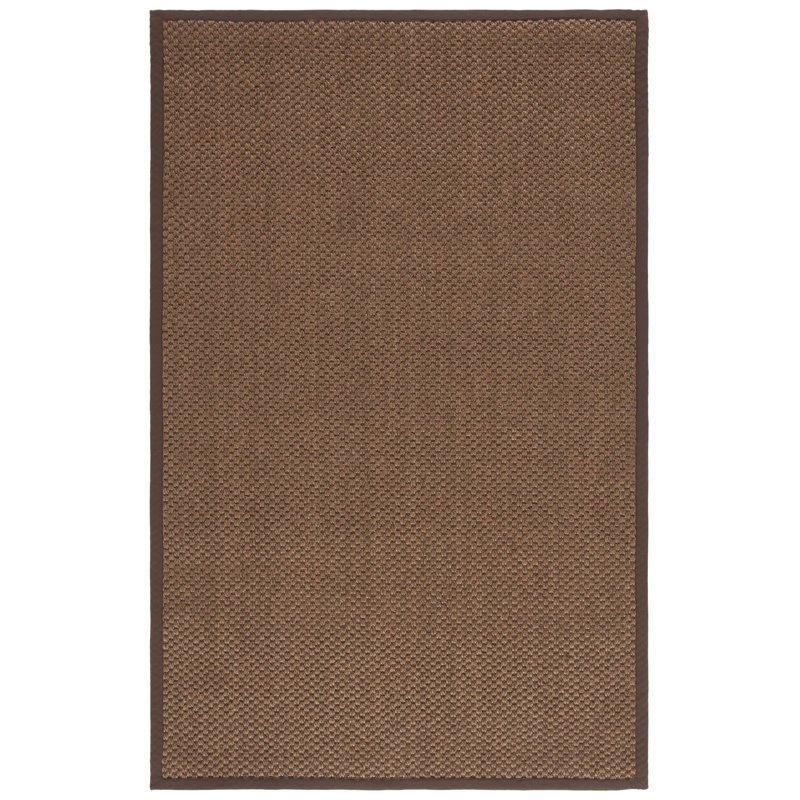 Tapis en jute / sisal chocolat Debroh Springs, Rectangle 8 pi x 11 pi
