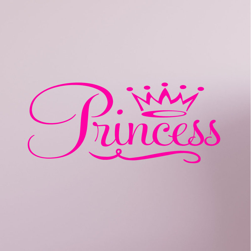Text & Numbers Non-Wall Damaging Wall Decal, Pink