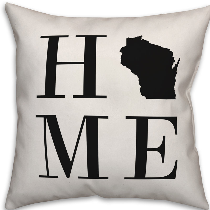 Alabama Outdoor Reversible Throw Pillow, Wisconsin