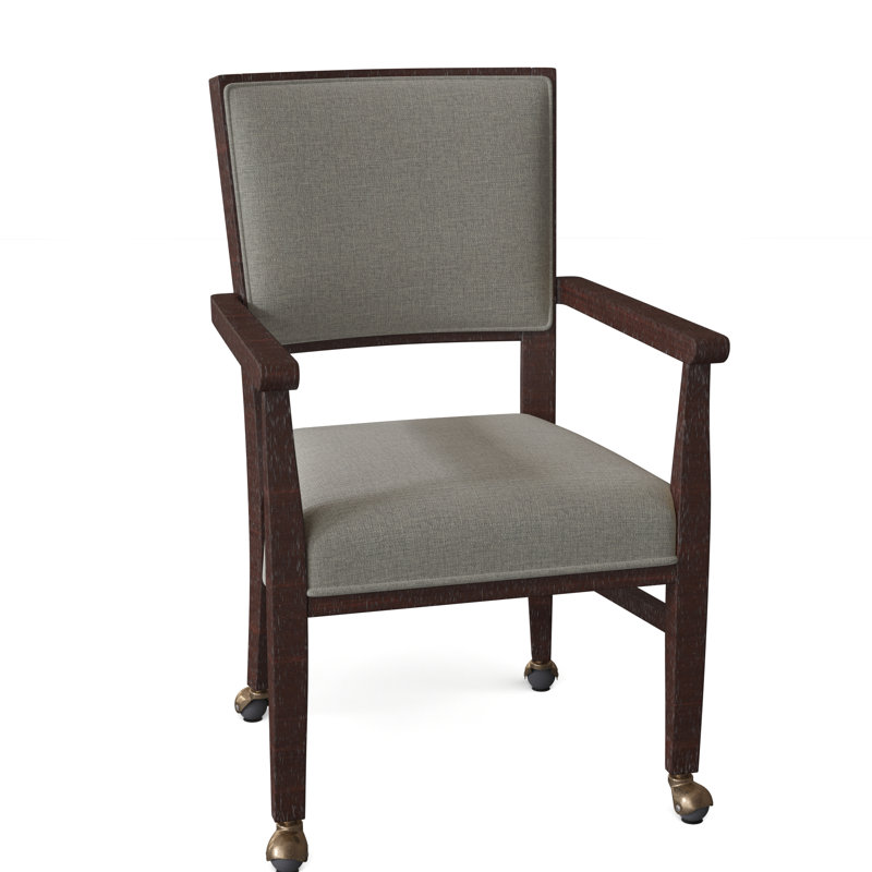 Dilworth Upholstered Arm Chair, Espresso, 3029 Natural