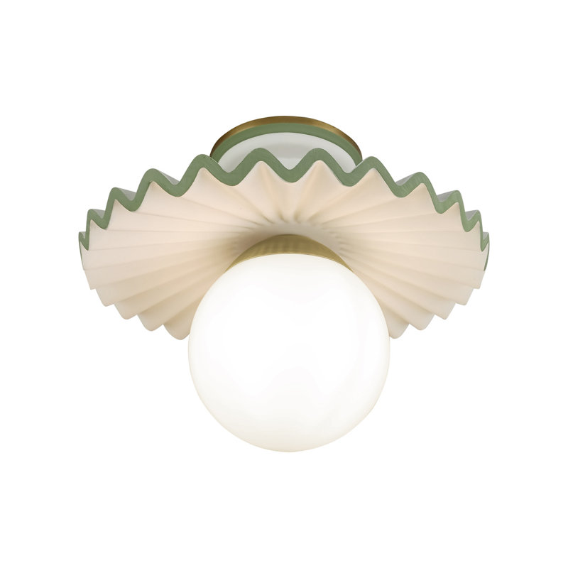 Amanda Lindroth Fancy Ruffle Flushmount