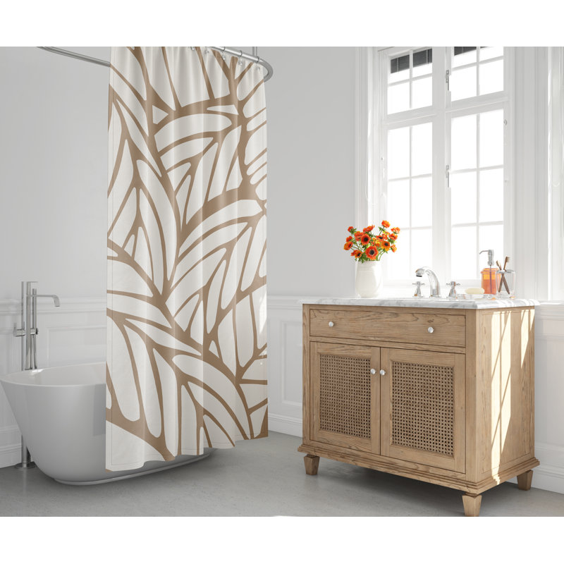 Rideau de douche Caro, Beige