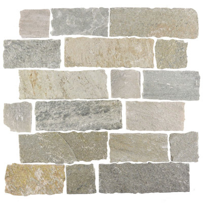 Carreau de mosaïque en ardoise 12 po x 12 po Ardesia