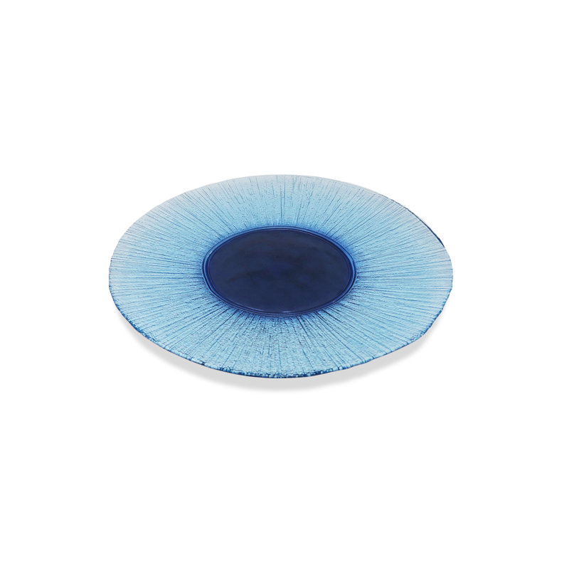 Ezichi Glass Chargers, Blue