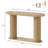 Modern 42.5in Console Table, 2-Tier Fluted Entryway Table with Storage Shelf, Sofa Table for Living Room, Entrance, Hallway, Foyer, Easy Assembly-2070989042
