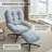 Jakirrah Upholstered Swivel Accent Chair with Ottoman-890605981