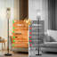  Lampe sur pied de 68,5 po à branches à baies botaniques de luxe à intensité variable avec abat-jour en lin et ampoule DEL incluse