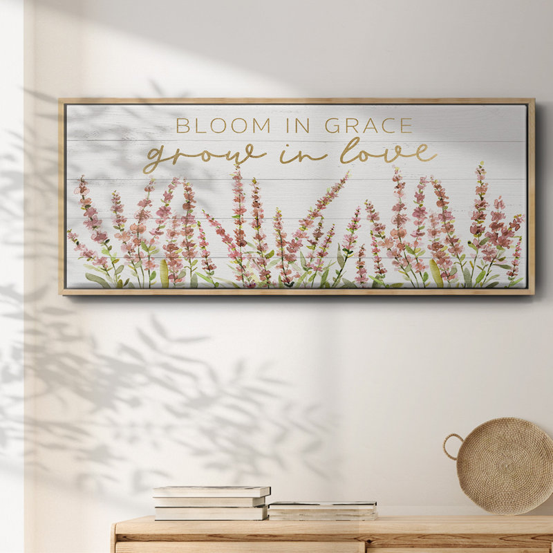 Grow in Love - Toile encadrée, H 12 po x l 30 po