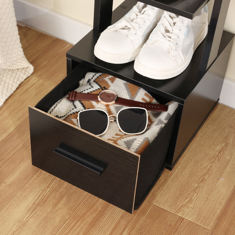 Range-chaussures 6 paires, Noir