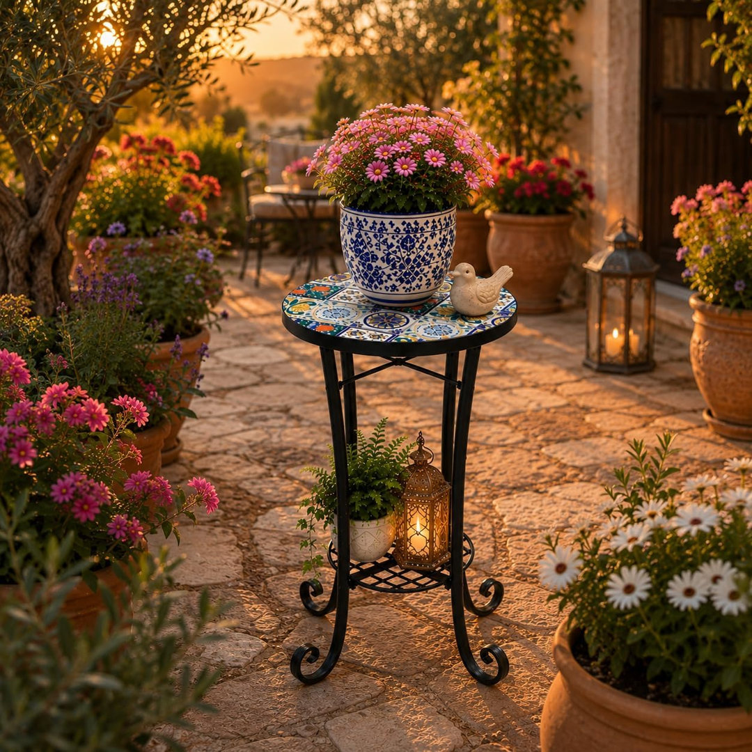 Centwane Metal Outdoor Side Table , 44cm W 14cm D