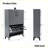 Shoe Cabinet, Slate Gray Freestanding Entryway Organizer with 2 Flip Drawers | Contemporary | MDF Wood-154356320