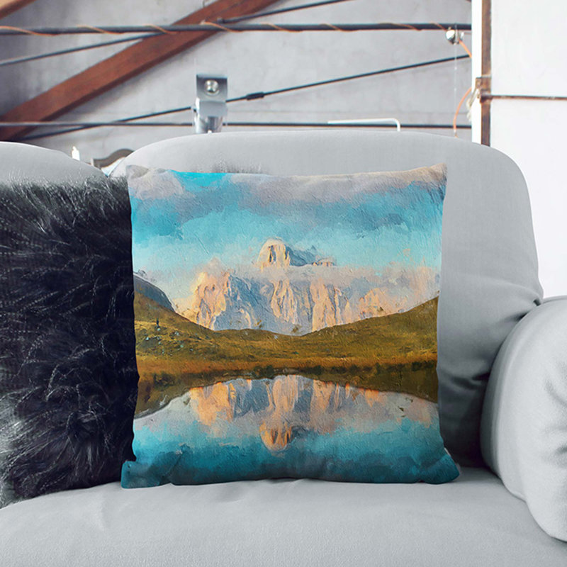 Square Throw Cushion, 55cm H x 55cm W x 20cm D