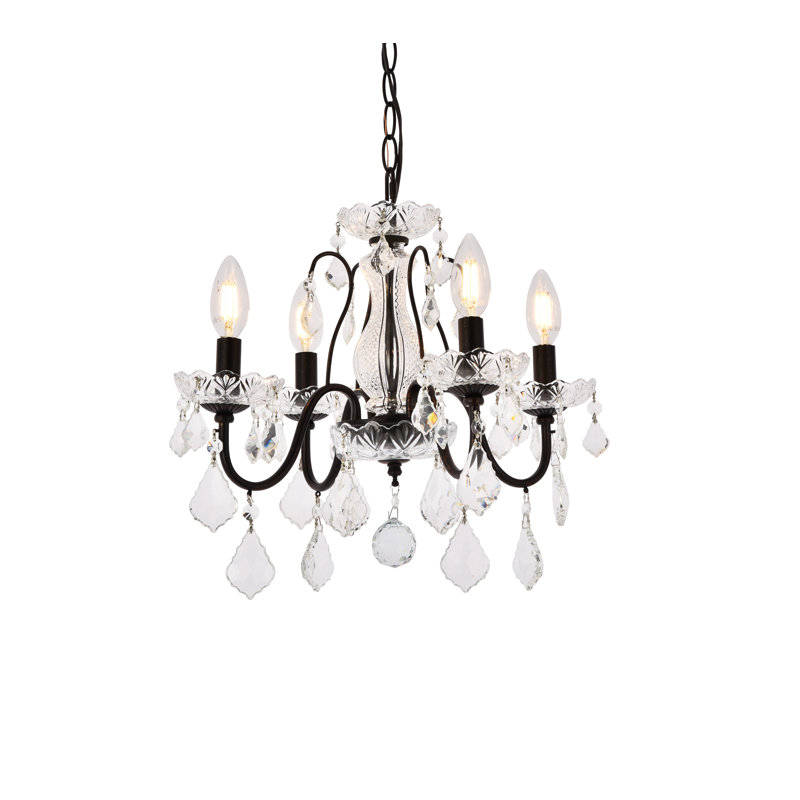 Dagmar 4 - Light Dimmable Classic / Traditional Chandelier, Dark Bronze