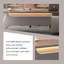 Bureau de direction en L 94,49 "simple et moderne-130220008