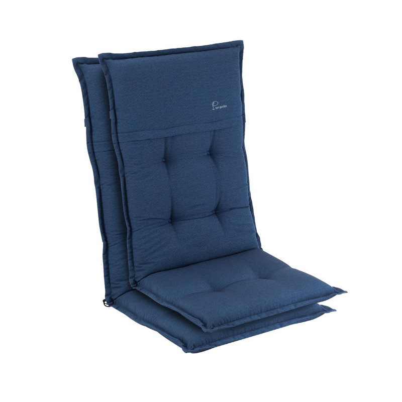 Blumfeldt Coburg Upholstered Garden Chair Cushion, Blue