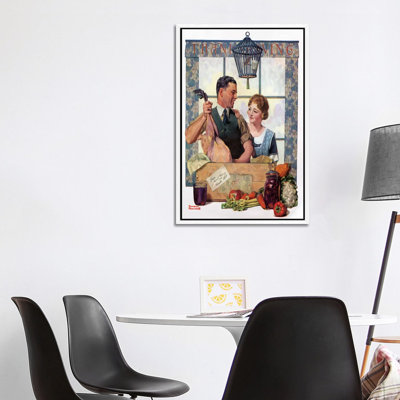 Couple Uncrating Turkey by Norman Rockwell - Gallery-Wrapped Canvas Giclée on Canvas