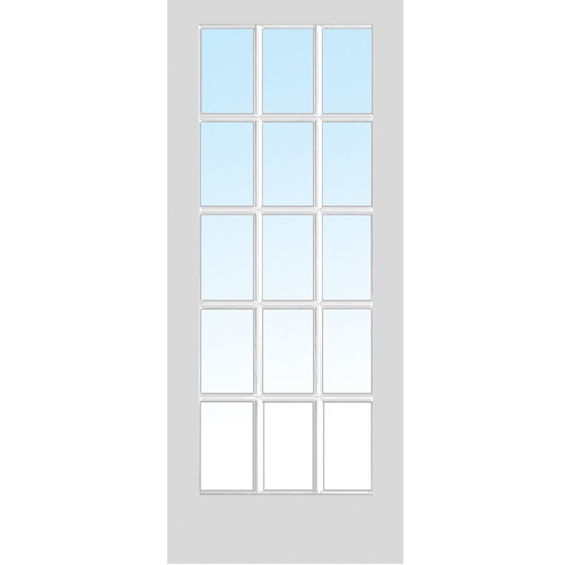 Porte française en verre, 36 po x 80 po